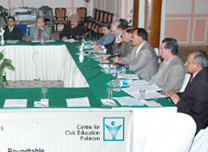 Nepali officials pause for a group photo during their two-week federalism workshop in India.